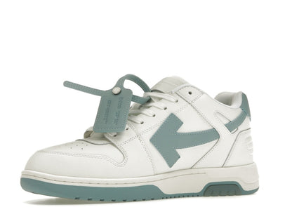 OFF-WHITE Out Of Office OOO Low Tops White Celadon