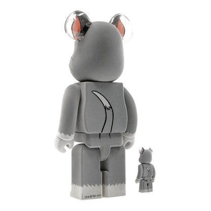 Bearbrick Tom and Jerry: Tom Flocky 100% & 400% Set