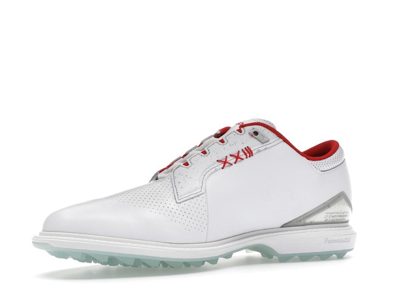 Jordan ADG 5 White Metallic Silver Blue Tint Fire Red (Wide)