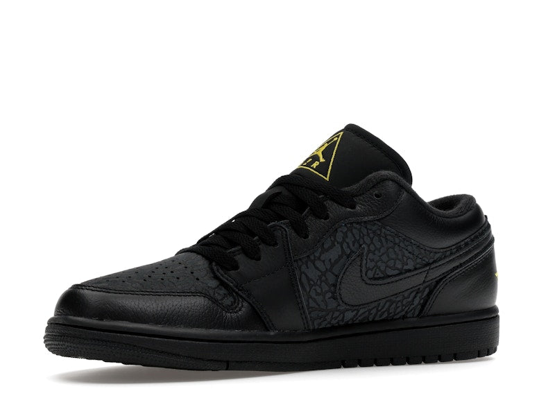 Jordan 1 Low Black Elephant Print
