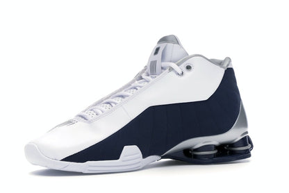 Nike Shox BB4 White Silver Navy