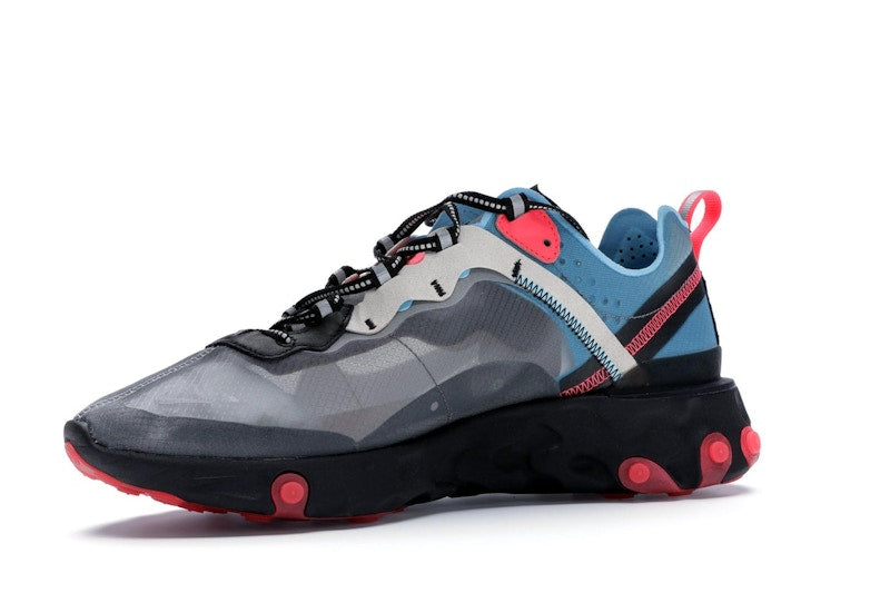 Nike React Element 87 Blue Chill Solar Red