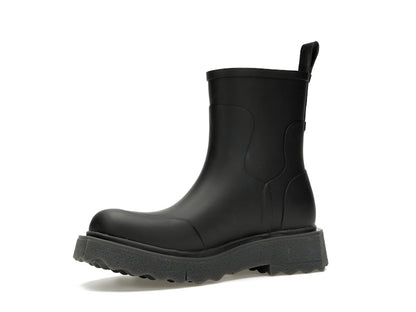 OFF-WHITE Rubber Rain Boot Black