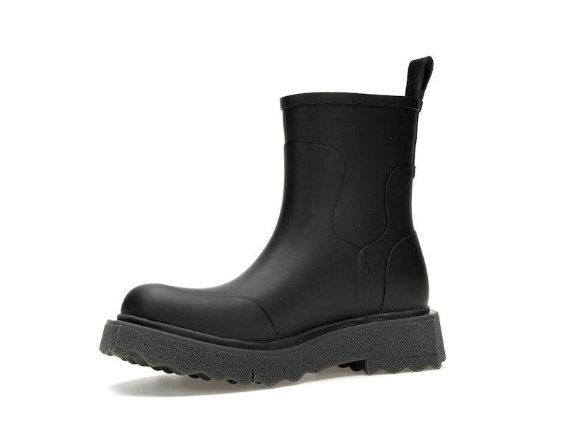OFF-WHITE Rubber Rain Boot Black