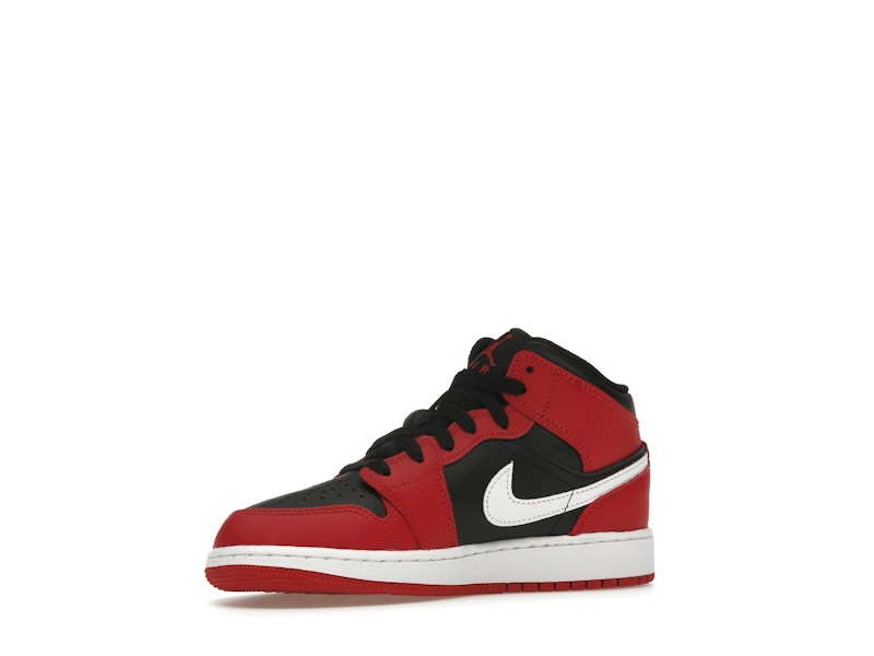 Jordan 1 Mid Gym Red Black White (GS)