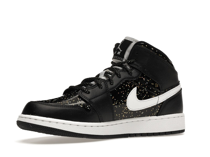 Jordan 1 Mid Black Speckle (GS)