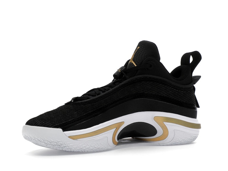 Jordan 36 Low PF Black Gold (White Sole)