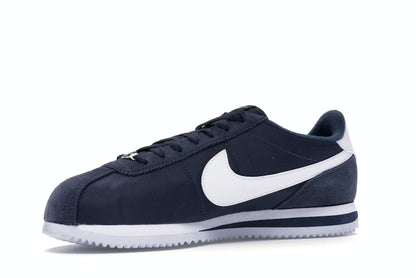 Nike Cortez Basic Nylon Obsidian White-Metallic Silver