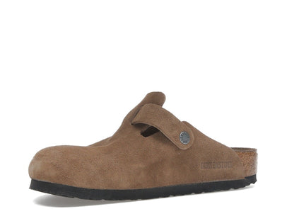 Birkenstock Boston Soft Footbed Suede Dark Tea Tonal