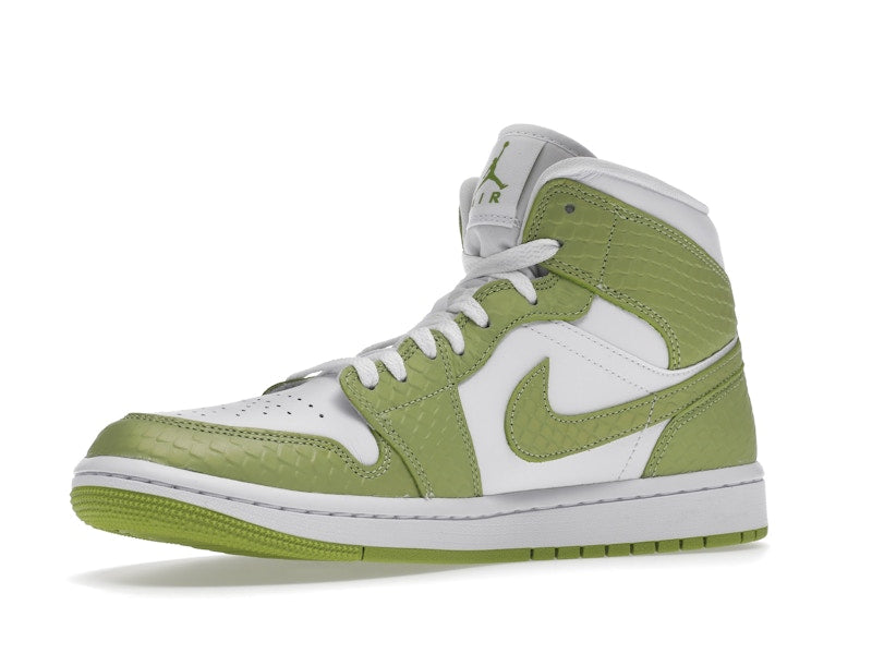 Jordan 1 Mid Green Python (Women's)