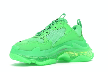 Balenciaga Triple S Neon Green Clear Sole (Women's)