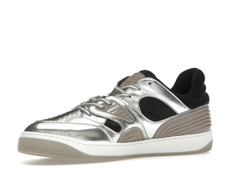 Gucci Basket Low Silver Black