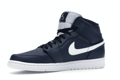 Jordan 1 Retro Mid Obsidian White