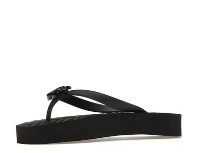 Gucci Chevron Thong Sandal Black Rubber