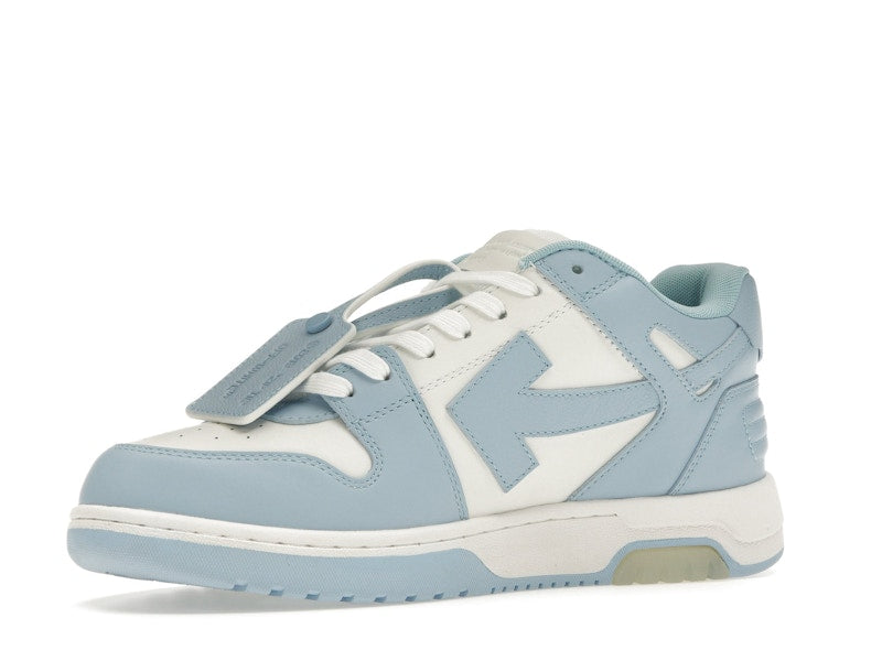 OFF-WHITE OOO Low Out Of Office Calf Leather White Light Blue