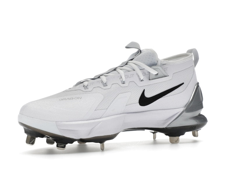 Nike Force Zoom Trout 9 Elite White Black Pure Platinum Metallic Silver