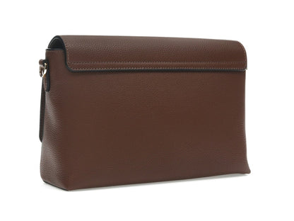 Burberry Vintage Check and Leather Note Crossbody Bag Tan