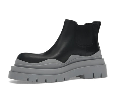 Bottega Veneta Tire Ankle Chelsea Boot Black Vapor