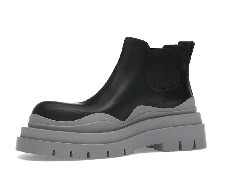 Bottega Veneta Tire Ankle Chelsea Boot Black Vapor