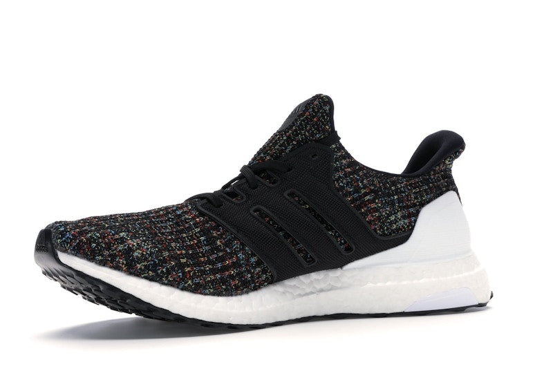 adidas Ultra Boost 4.0 Black Multi-Color White Heel Cage