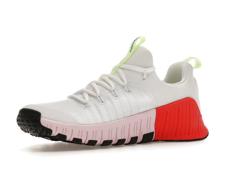 Nike Free Metcon 6 White Barely Volt Bright Crimson Pink Foam (Women's)