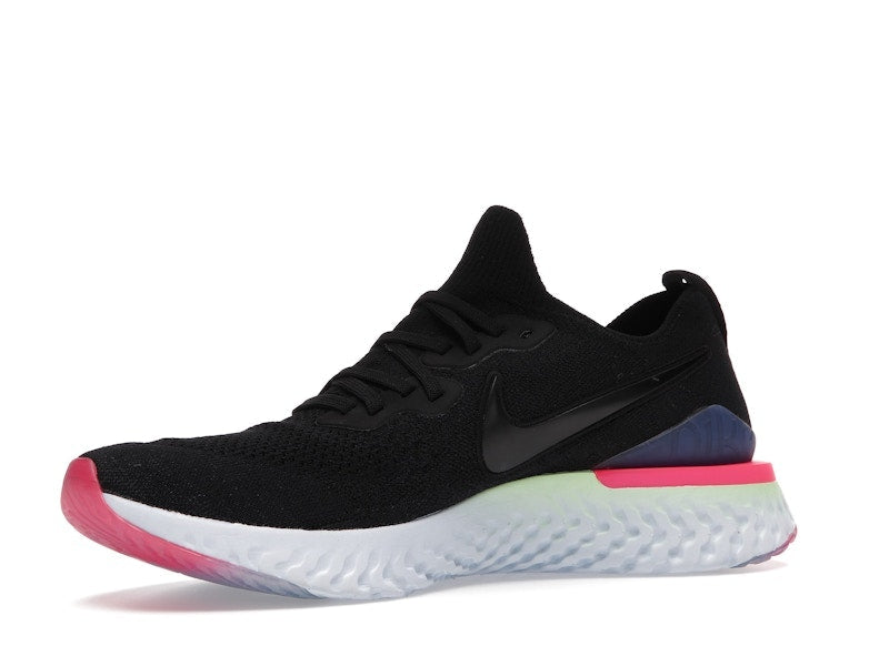 Nike Epic React Flyknit 2 Black Sapphire Hyper Pink