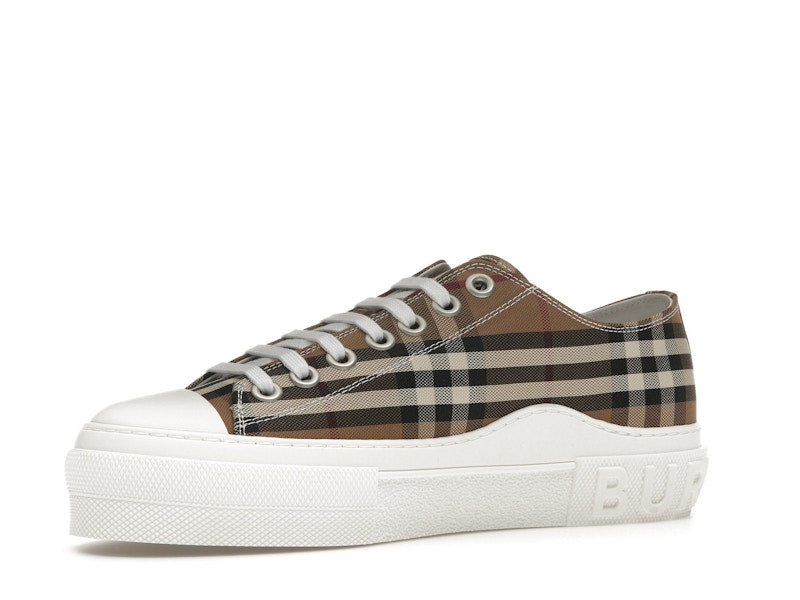 Burberry Vintage Check Cotton Sneakers Birch Brown
