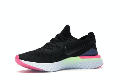 Nike Epic React Flyknit 2 Black Sapphire Hyper Pink (Women's)