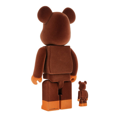 Bearbrick x Bape Baby Milo Flocky Ver. 100% & 400% Set
