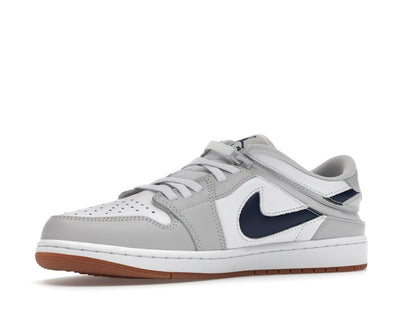 Jordan 1 Low EasyOn White Neutral Grey Gum Midnight Navy