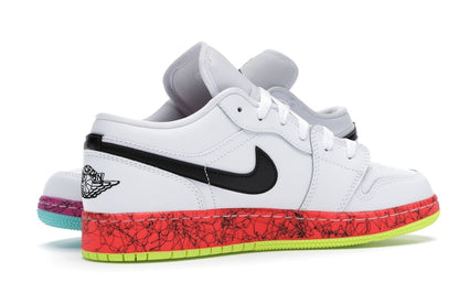 Jordan 1 Low Multi-Color Midsoles White (GS)