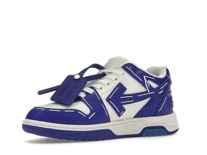 OFF-WHITE Out Of Office Sartorial Stitching White Dark Blue (Women's)