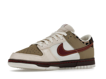 Nike Dunk Low Retro Khaki Team Red Pearl White (Women's)