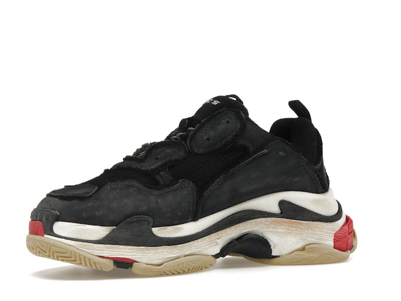 Balenciaga Triple S DIY Black Red White