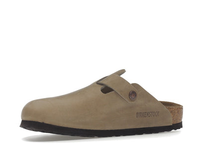 Birkenstock Boston Soft Footbed Oiled Leather Tobacco Brown