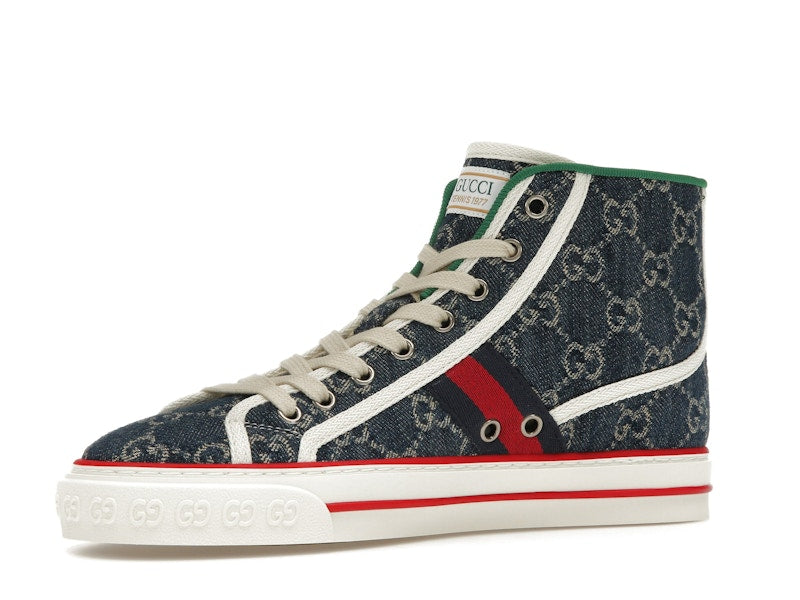 Gucci Tennis 1977 High Top Denim GG Print (Women's)