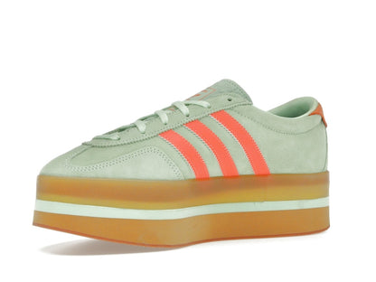 adidas Gazelle Stack Semi Green Spark Solar Orange Gum (Women's)
