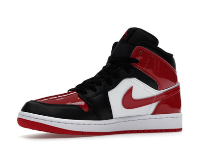 Jordan 1 Mid SE Patent Bred Toe