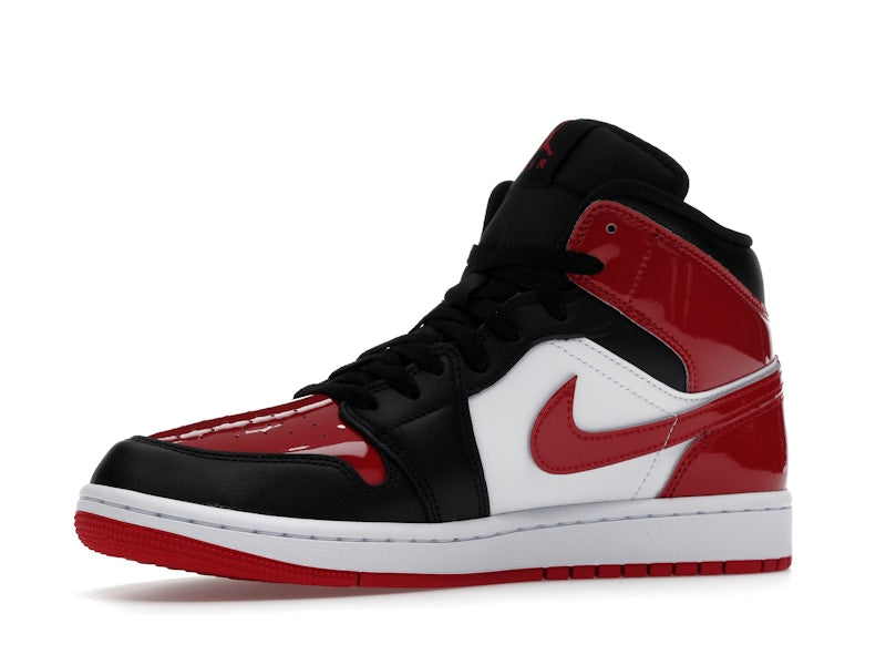 Jordan 1 Mid SE Patent Bred Toe