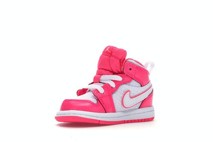Jordan 1 Mid Hyper Pink White (TD)