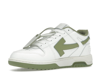 OFF-WHITE Out Of Office OOO Low Tops White Sage