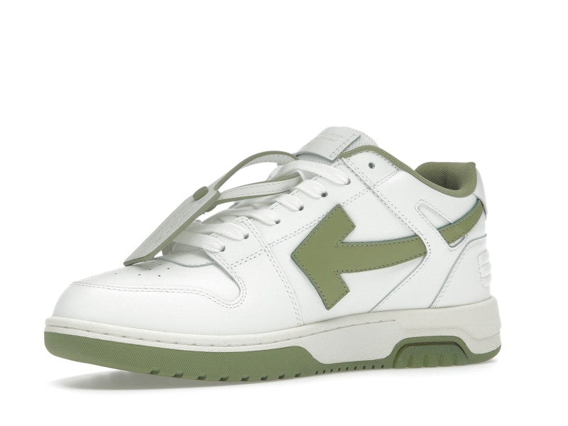 OFF-WHITE Out Of Office OOO Low Tops White Sage