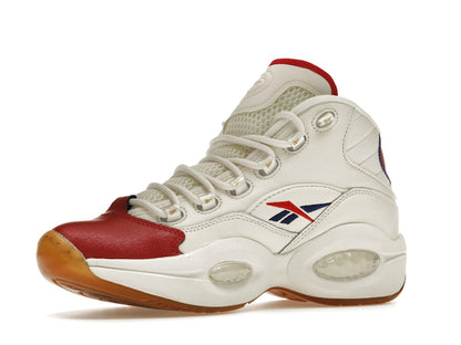 Reebok Question Mid White Red Blue