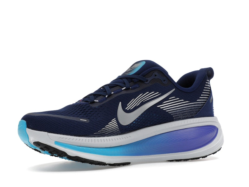 Nike Vomero 18 Blue Void Blue Lightning Bright Crimson Metallic Silver