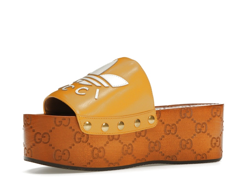 Gucci x Adidas GG Clog Yellow (Women's)