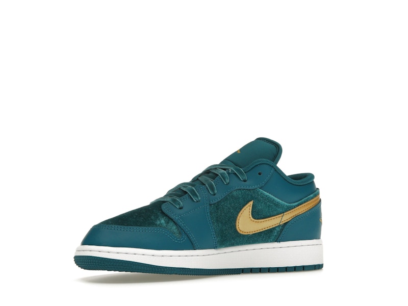 Jordan 1 Low SE Geode Teal Metallic Gold (GS)