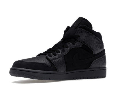 Jordan 1 Mid Black Dark Smoke Grey