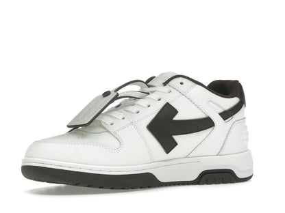 OFF-WHITE Out Of Office OOO Low Tops White Brown