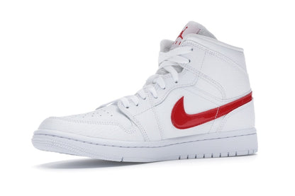 Jordan 1 Mid White University Red (Women's)