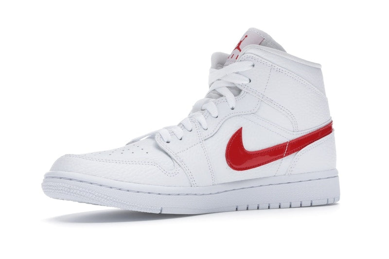 Jordan 1 Mid White University Red (Women's)